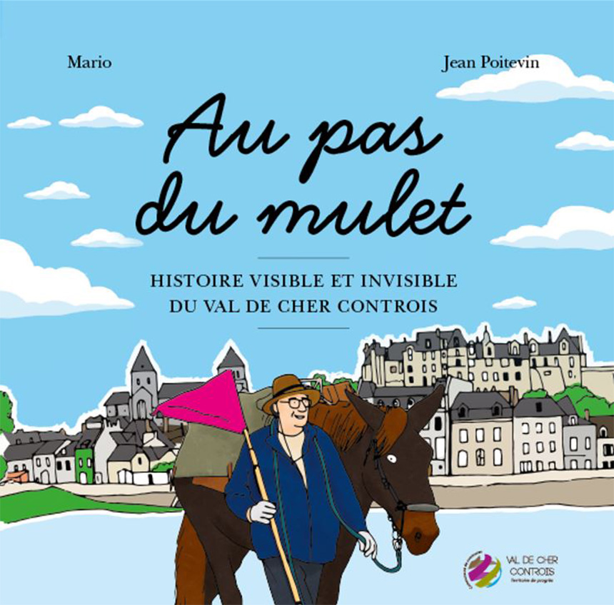 Illustration de Jean Poitevin et de Mario pour le livre "Au pas du mulet"