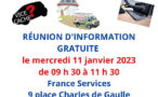 Affiche présentant la réunion d'information pour lutter contre les escroqueries