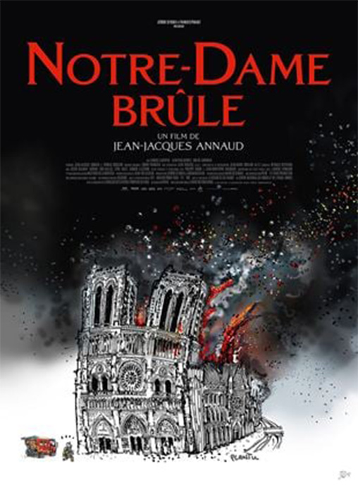 Affiche du film "Notre-Dame brûle"