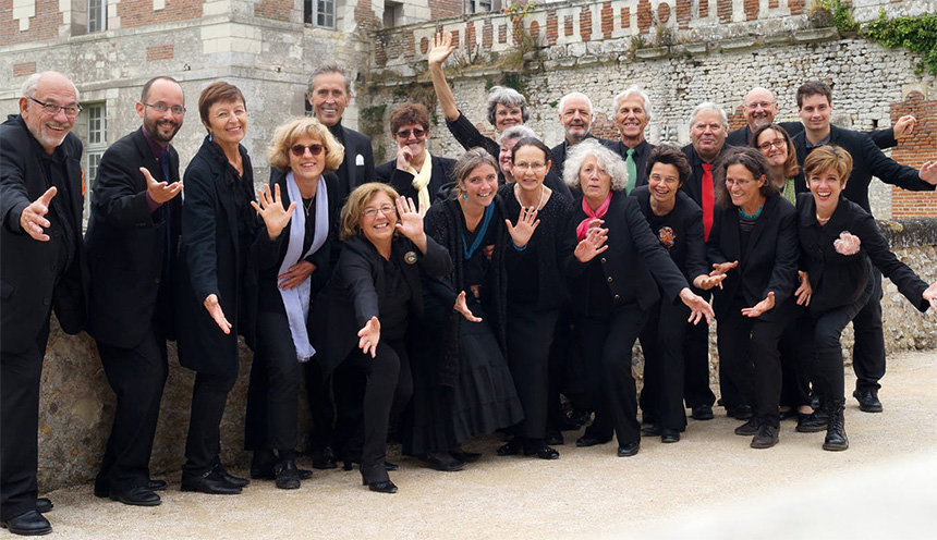 Photo des membres du Choeur de chambre de la Marelle