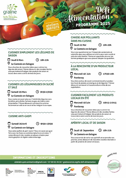 Programme des ateliers