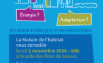 Affiche de la réunion publique de la maison de l'habitat Val de Cher Controis